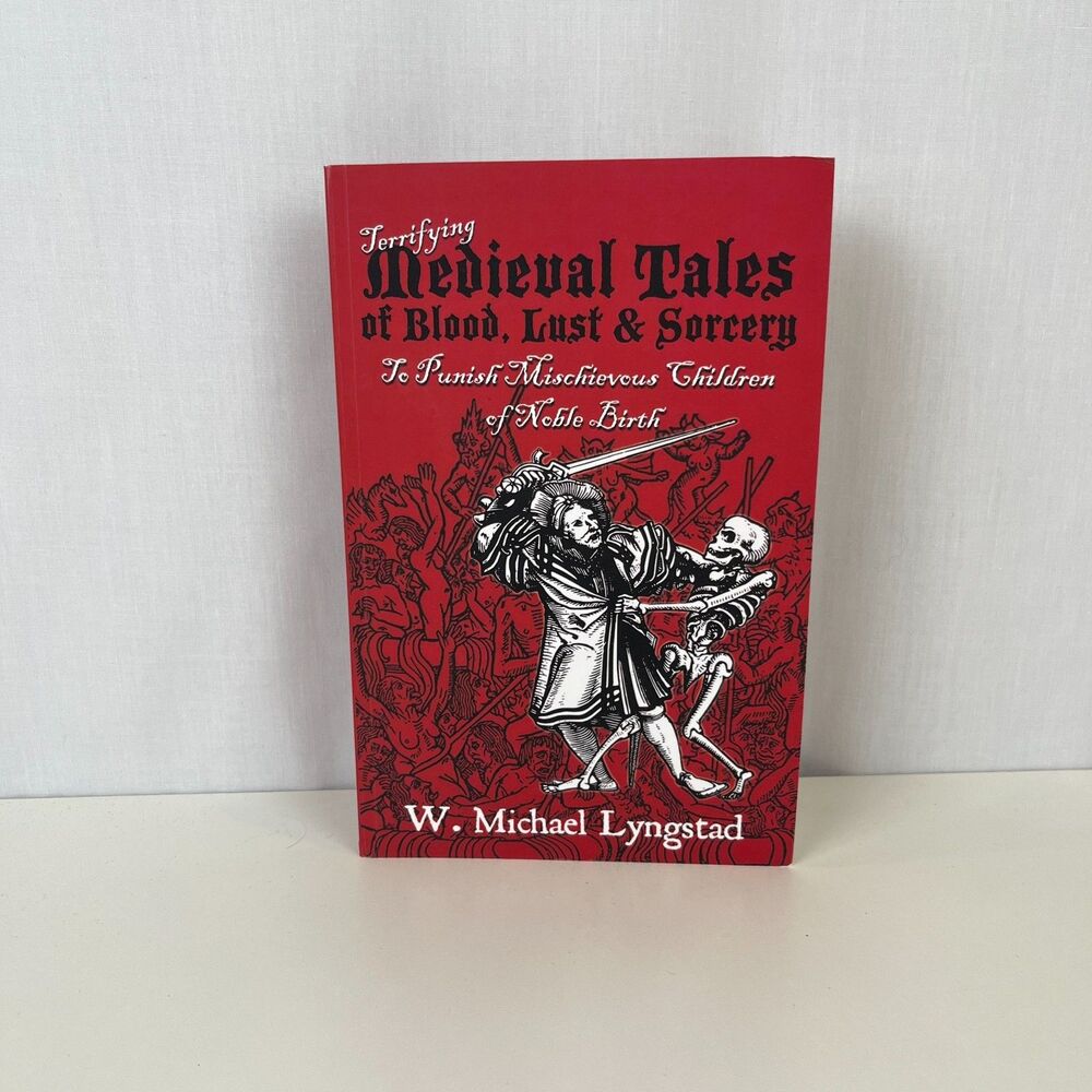 Signed Terrifying Medieval Tales Blood Lust Sorcery Lyngstad NEW Book - Picture 11 of 11
